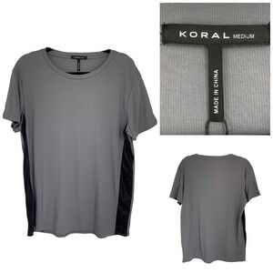 NEW Koral x Equinox Chromium Short Sleeve Tee T Shirt Men's Sz M Activewear NWT
